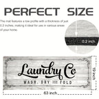 Laundry Room Rug Non-Slip Runner Washable Easy Clean Mat – Floor Protection for Washer Dryer Front, Laundry Area & Home | Multiple Sizes & Colors