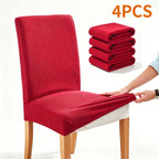 Dining Chair Covers 4/6pcs Set Washable Pet Friendly Dirt & Wear Resistant – Versatile Stretch Slipcovers for Home & Restaurant Seating, 12 Colors