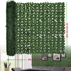 UV Resistant Artificial Ivy Privacy Fence Screen Faux Hedge Wall Panels Fake Ivy Vine Leaf Green Backdrop for Outdoor Garden Patio Balcony Backyard Indoor Decor Multiple Sizes