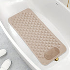 Anti-Slip Shower Mat with Massage Function – Extra Large Non-Slip Bathtub Mat for Safety & Comfort | 19.7”x31.5” | Green, Grey, White, Blue, Khaki & Pink