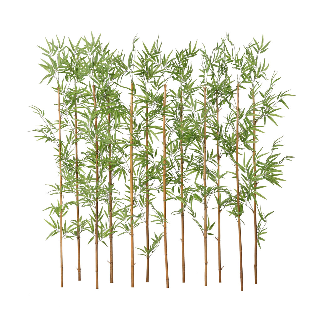 6FT Artificial Bamboo Stalks 12/24/36 Pack – Realistic Fake Bamboo Plants for Indoor Outdoor Privacy Screen, Garden, Patio & Home Decor