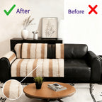 Plush Couch Cover Non-Slip Washable Sofa Cushion Pad for 2/3/4 Seat Sectional L-Shape Couch | Pet & Kid Friendly Furniture Protector Slipcover, Black Gray Brown