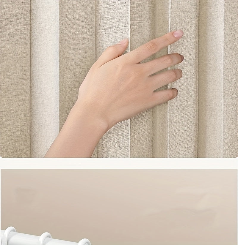 Boho Striped Magnetic Door Curtain – Elegant Folding Polyester Partition Curtain for Living Room, Bedroom & Kitchen, No-Drill Magnetic Closure, Hand Washable