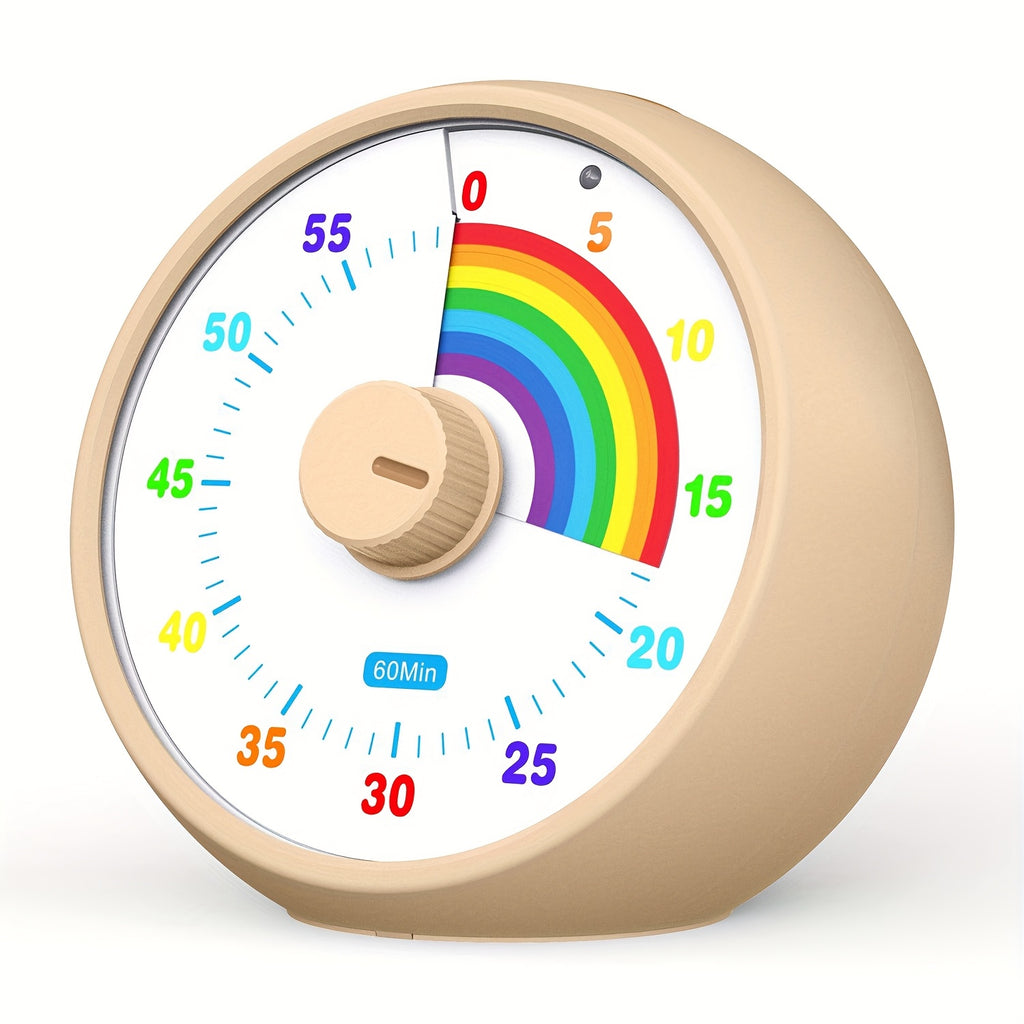 60-Minute Visual Countdown Timer | Silent, Color-Coded | Classroom, Office & Kitchen