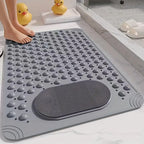 Non-Slip Bath Mat with Massage Buttons - Anti-Slip PVC Shower & Bathtub Safety Pad, 0.35" Thick, Polka Dot Pattern, Rectangular Bathroom Mat for Shower, Tub & Wet Floors - 6 Colors