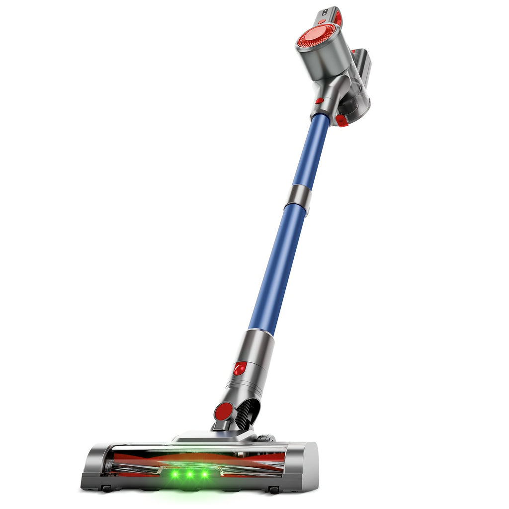 Cordless Stick Vacuum Cleaner 51-68KPa – 3-Speed Adjustable, 45-Min Runtime, Detachable Handheld, LED Floor Brush for Pet Hair, Carpet & Hard Floor