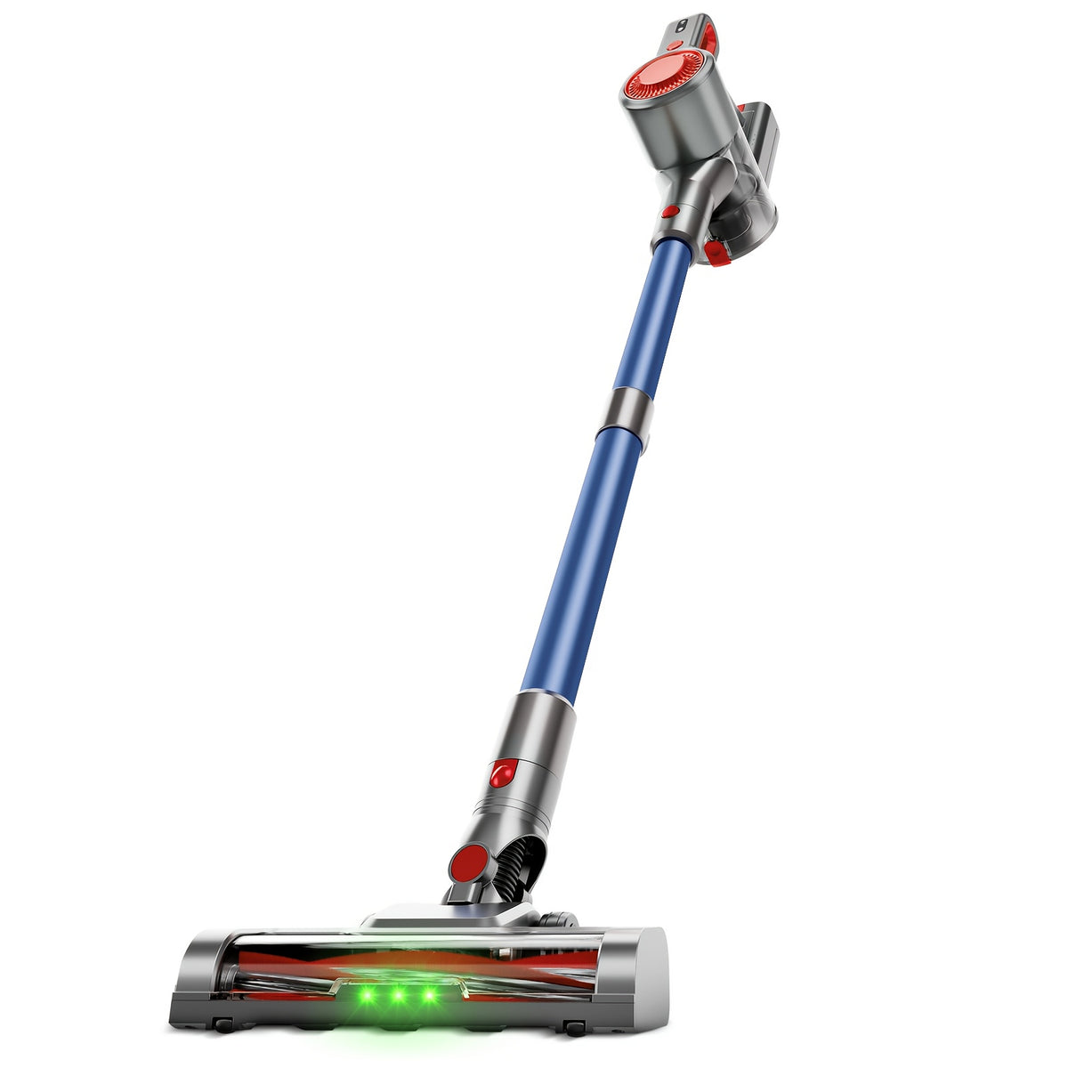 Cordless Stick Vacuum Cleaner 51-68KPa – 3-Speed Adjustable, 45-Min Runtime, Detachable Handheld, LED Floor Brush for Pet Hair, Carpet & Hard Floor