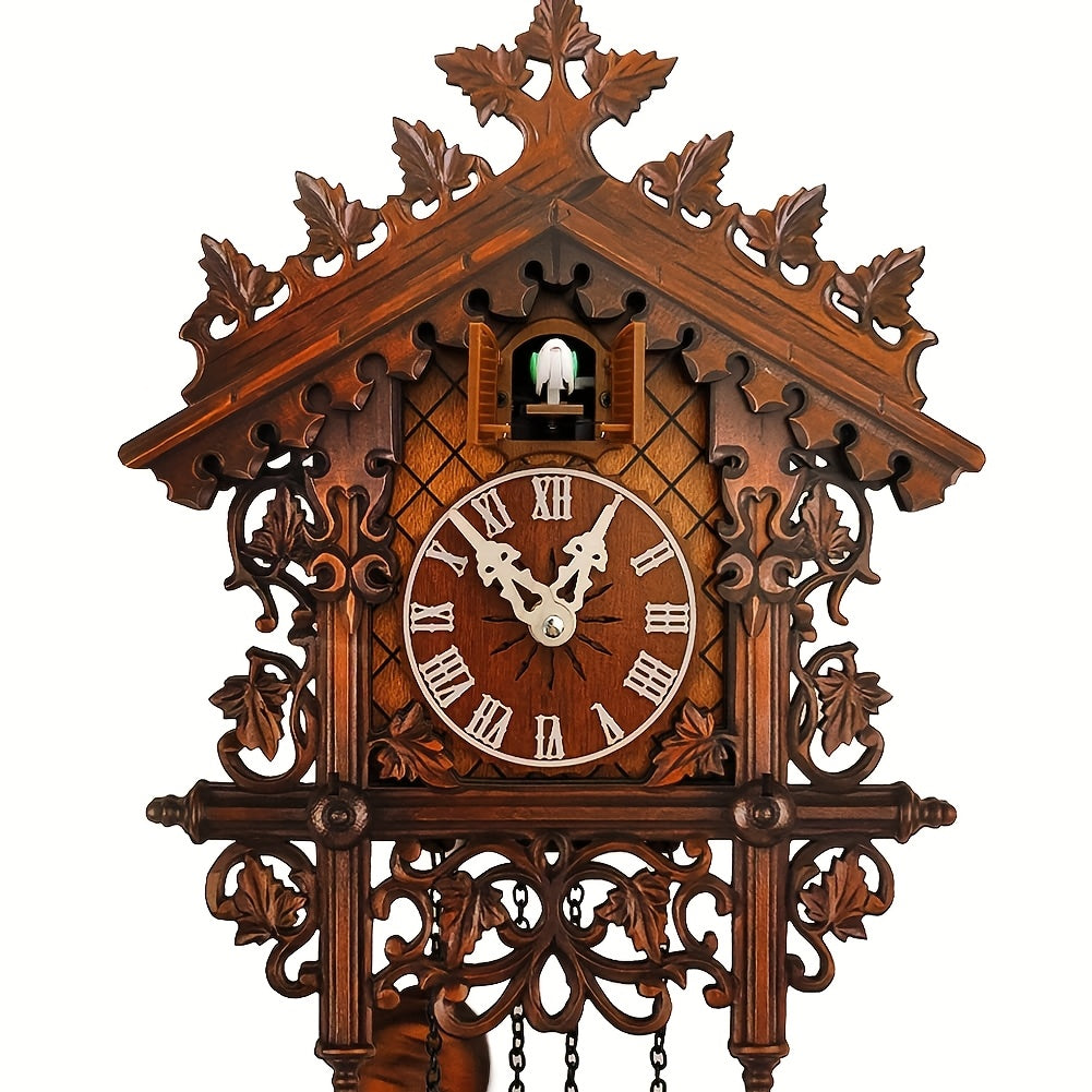 Cuckoo Clock for Wall – Decorative Bird Chime Wall Clock, Classic Coo Coo Clock with Hourly Bird Sound, Charming Home Decor Timepiece
