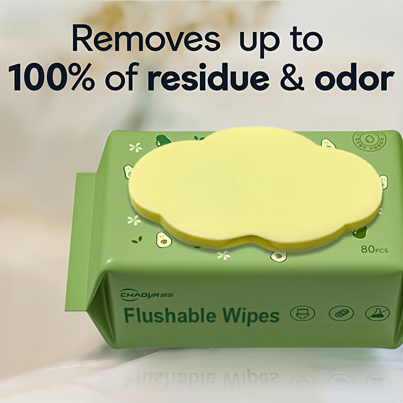 Flushable Wet Wipes Toilet Paper 1-3 Packs Adult Wet Wipes Odorless Widened Enlarged Quick Dispersion Moderate Humidity Disposable Household Wipes for Home Travel Bathroom Toilet Wet Toilet Paper
