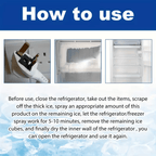 Freezer Defroster Spray 4.06oz Fast-Acting Refrigerator Deicer – Melts Thick Ice Instantly, No Scraping, No Residue, Safe for Home Fridge, RV & Travel Freezer Defrost Solution