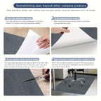 Office Chair Mat Floor Protector – Anti-Slip Desk Chair Rug Pad for Carpet & Hardwood Floors, 3 Sizes, Black, Brown & Dark Gray