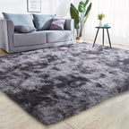Shaggy Plush Area Rug Non-Slip Machine Washable Fluffy Tie-Dye Shedding Resistant 5x8 8x10 ft for Living Room Bedroom 7 Colors