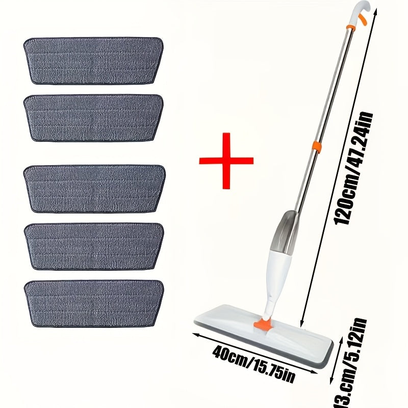 Microfiber Spray Mop with Reusable Pads for Hardwood, Tile & Ceramic Floors – Wet & Dry Cleaning Long Handle Mop