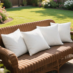 Pillow Inserts 4 Pack White – Choose 12x20, 18x18 or 20x20 Inch | Upgraded Fabric, Waterproof & Soft Touch Options | Square & Lumbar Throw Pillow Stuffer for Couch, Bed, Sofa, Patio & Living Room