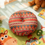 Round Seat Cushion 40x40cm 15cm Thick Firm Futon Meditation Mat Removable Linen Cover Chair Pad for Office Dining Chair Home Decor All Seasons Christmas