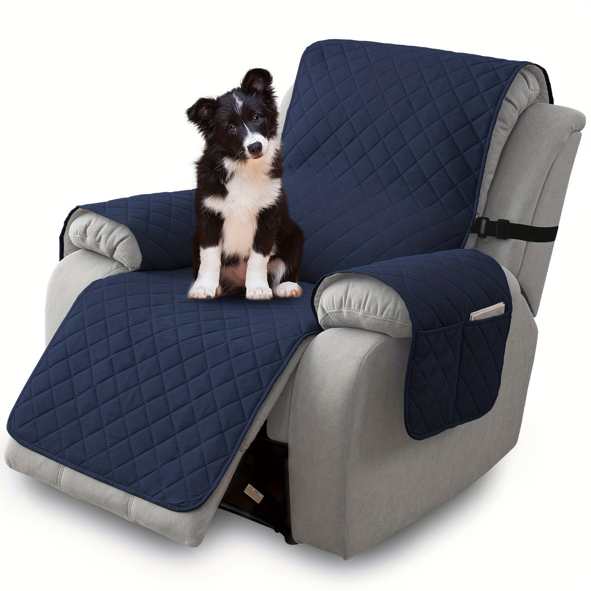 Recliner Chair Cover Non-Slip Pet-Friendly Integrated Furniture Protector Slipcover for Armchair Single Sofa Easy Install Machine Washable for Dogs Cats Living Room