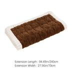 Plush Fleece Sofa Cover Non-Slip Machine Washable Thick Warm Slipcover Seat Cushion Mat for Armchair Couch Swing Bench 1 2 3 4 Seater Living Room Bedroom Office Coffee Grey White