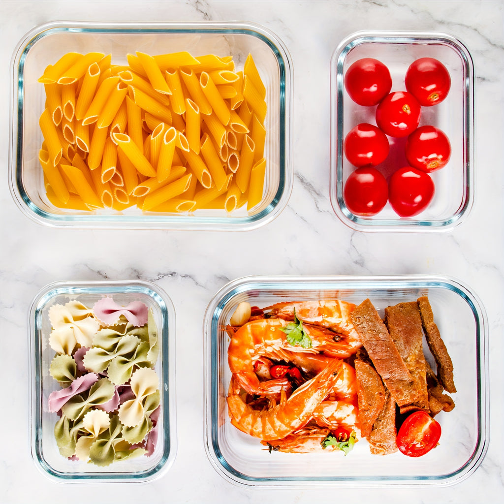 12-Pack Glass Food Storage Containers with Airtight Lids – Meal Prep Containers, Dishwasher Safe, BPA Free, Mother's Day & Holiday Gift Set