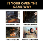 Stove & Oven Foam Cleaner Spray – Heavy-Duty Grease & Old Dirt Remover for Ovens, Grills & Kitchen Surfaces, Citric Acid Formula, Odor Eliminator, Hassle-Free Clean
