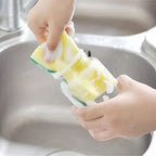 100 Pcs Heavy Duty Dish Sponges Thickened Polyurethane Scouring Pads Soft Absorbent Non-Scratch for Pots Pans Kitchen Bulk Pack