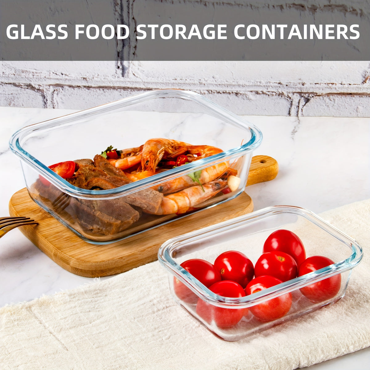 12-Pack Glass Food Storage Containers with Airtight Lids – Meal Prep Containers, Dishwasher Safe, BPA Free, Mother's Day & Holiday Gift Set