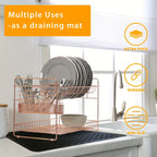 Silicone Stove Top Cover & Dish Drying Mat - 28x20 Inch, Heat Resistant to 450°F, Fits Electric & Glass Stovetops, Black