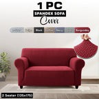 Stretch Spandex Sofa Cover 1 2 3 Seater Elastic Couch Slipcover Anti-Scratch Pet-Friendly Machine Washable Furniture Protector Holiday Gift