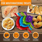Dumpling Maker Mold Set of 4 Sizes - Dough Press for Dumplings, Wontons, Potstickers, Pies & Empanadas, Dumpling Making Tool Kit for Homemade Dumplings