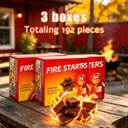 Fire Starter Blocks Odorless Safe Long Lasting for Fireplace Barbecue Camping Wood Stove Easy Light No Electricity Needed Indoor Outdoor 64pcs 192pcs