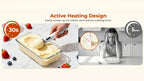 Electric Heated Ice Cream Scoop USB-C Rechargeable with 3 Temperature Settings - Self-Heating Ice Cream Scoop for Hard Ice Cream, IPX7 Waterproof, Ergonomic Zinc Alloy & Silicone, Ice Cream Lover Gift