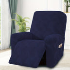 1 Seat Sofa Slipcover Stretch Recliner Cover Elastic Armchair Slipcover Washable Spandex Couch Cover with Pocket for Living Room Office Home - 5 Colors Dark Gray Beige Coffee Green Navy Blue