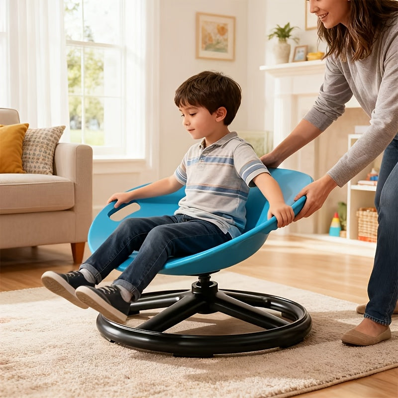 Sensory Spinning Chair for Kids with Anti-Slip Metal Base – Balance & Concentration Training Seat for Autism, Therapy & Home Use, Sensory Integration Exercise Chair for Training Centers, Gift Idea