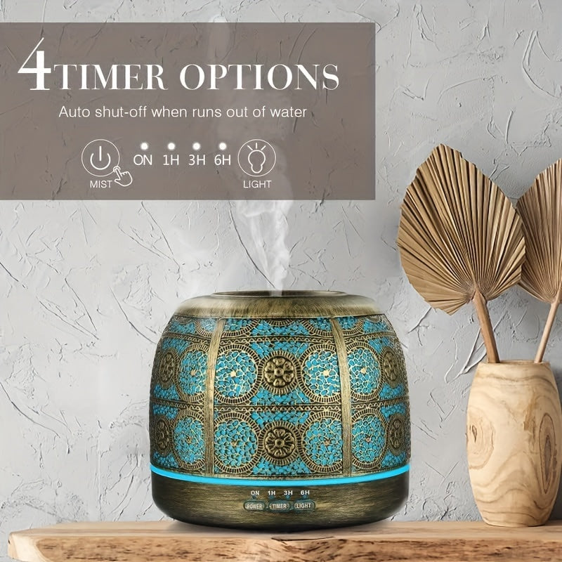 Large Room Essential Oil Diffuser 16.91oz Metal Body Soundwave Technology Aromatherapy Diffuser for Home Office Holiday Gift Thanksgiving Halloween Christmas