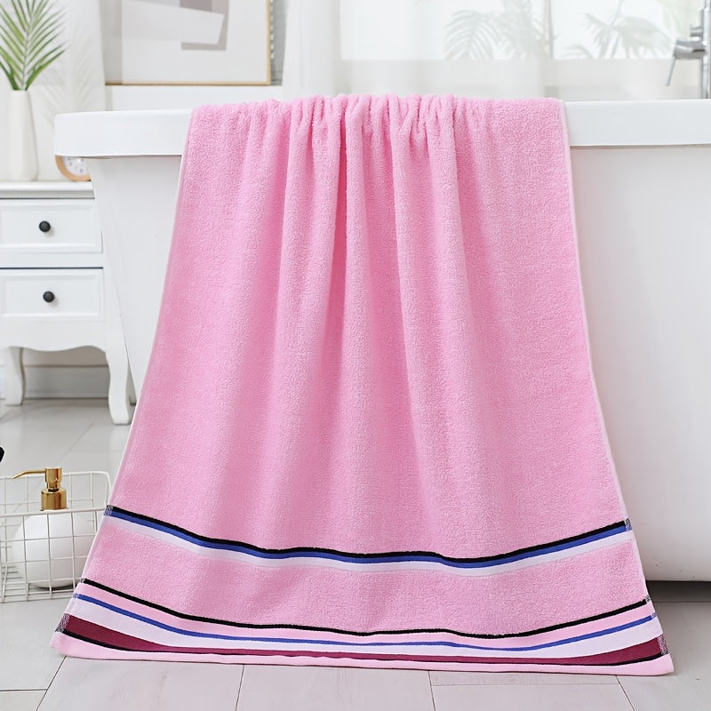 100% Cotton Bath Towel 27.6x55in – GSM360 Super Soft Absorbent Quick-Dry Towel, Skin-Friendly Bathroom Essential & Gift for Family (6 Colors)