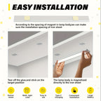 LED Motion Sensor Under Cabinet Lights USB-C Rechargeable - 3 Color Temperatures, Adjustable Brightness, Magnetic Stick-On, for Kitchen Cabinet Closet Wardrobe Stairs | Nuvia Haven