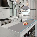 Silicone Kitchen Counter Mat Extra Large, Nonslip Heat Resistant Countertop Protector, Nonstick Waterproof Craft Mat & Table Placemat, Multi-Size in Gray, Black & Translucent
