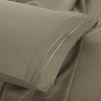 Brushed Microfiber Bed Sheet Set 6 Piece with Embroidered Pillowcases - Hotel Luxury Deep Pocket 16 Inch, Soft Breathable All Season, 24 Colors, Twin Twin XL Full Queen King Cal King