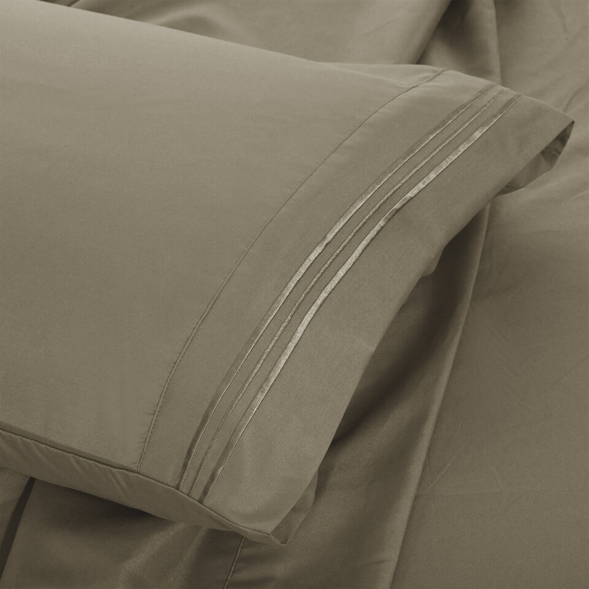 Brushed Microfiber Bed Sheet Set 6 Piece with Embroidered Pillowcases - Hotel Luxury Deep Pocket 16 Inch, Soft Breathable All Season, 24 Colors, Twin Twin XL Full Queen King Cal King