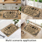Halloween Witch Doormat Non-Slip Polyester Indoor Outdoor Floor Mat - Spooky Funny Witch Print for Front Door Entryway Porch, Halloween Home Decoration & Gift Idea
