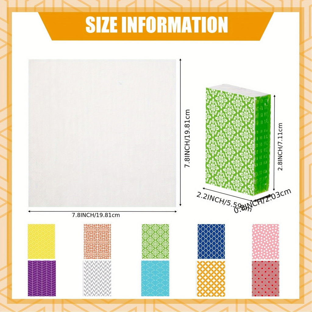 Pocket Tissues 100 Pack Bulk, Geometry Designed Individual Travel Tissue Packs, 3-Ply Soft Facial Tissues for Guests, Celebrations, Graduations, Weddings & Everyday Travel