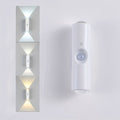 Motion Sensor LED Night Light Auto On Off Dimmable RGB 3 Color Temperatures USB Battery Powered for Bedroom Hallway Stairs 2 & 4 Pack
