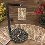 Wooden Pendulum Stand 3D Divination Crystal Display Holder | Witchcraft Altar Supplies, Necklace Display Stand for Meditation, Crystal Rituals, Boho Witch Room Decor