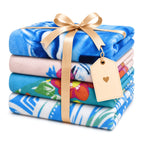 Oversized Striped Beach Towels 2 or 4pcs – Ultra-Soft Quick-Dry Sand-Free Vacation Design | Multiple Colors | Great for Beach, Swim, Travel, Yoga, Camping & Bath