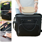 Extra Large 11L Insulated Lunch Bag & Beach Cooler Tote – Portable Thermal Food Carrier with Adjustable Shoulder Strap, Keeps Meals Hot or Cold, for Outdoor, Work, Beach & Picnic, 4 Colors
