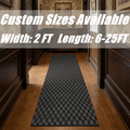 Runner Rug for Hallway Entryway Kitchen – Indoor Outdoor Non-Slip Rubber Backing, 200+ Custom Sizes, 8 Colors, Stain Resistant Low Pile Carpet Runner