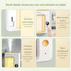 Essential Oil Diffuser and Humidifier USB Powered Auto Shut-Off Quiet Compact Aromatherapy for Home Bedroom Bathroom Office with Essential Oil Sets Hilton Shangri-La Gardenia Ocean Encounter