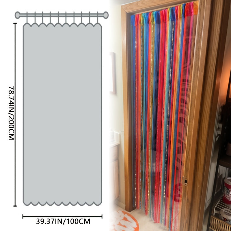 Beaded String Curtain Room Divider Boho Fringe Tassel Doorway Panel – Easy Hang Decorative Bead Curtain for Bedroom, Living Room & Hallway | 2 Colors