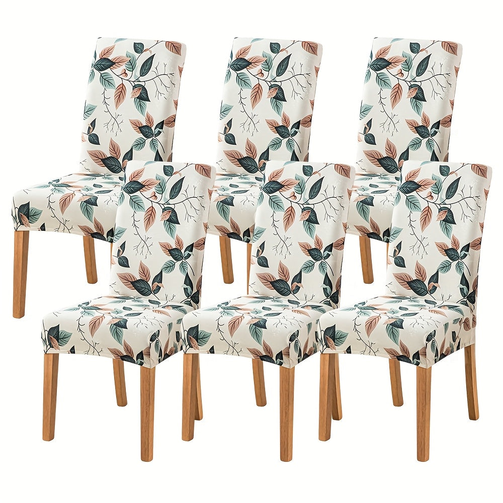 Spandex Stretch Dining Chair Covers Slipcovers Set of 4 & 6 – Removable Washable Parsons Chair Protector for Dining Room, Kitchen, Hotel, Wedding Ceremony, Banquet