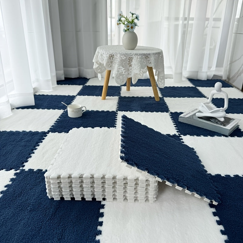 19-Piece Interlocking EVA Foam Floor Tiles – Soft, Washable, Non-Slip Puzzle Floor Mat for Bedroom, Living Room, Playroom & Pet Area (8 Colors)
