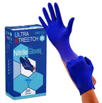 Ultra Stretch Professional PRO 3.0 Nitrile Gloves 200ct – Cobalt Blue Powder-Free Latex-Free Disposable Gloves, Chemo-Rated, Food Safe, Fingertip Textured for Cleaning, Beauty, Nail, Tattoo & Pet Care